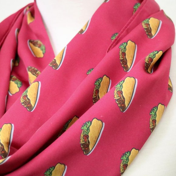 Taco infinity scarf women apparel taco theme accessories for mexican mother gift - Picture 2 of 3